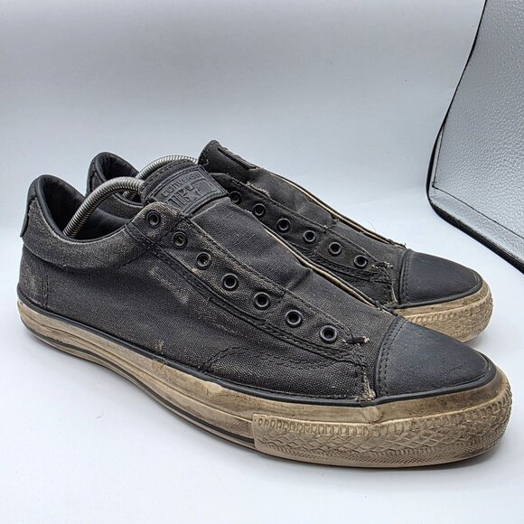 Converse x  John Varvatos Low Mens Size 11 Burnished Black Slip On Shoes 147346C - Picture 1 of 13